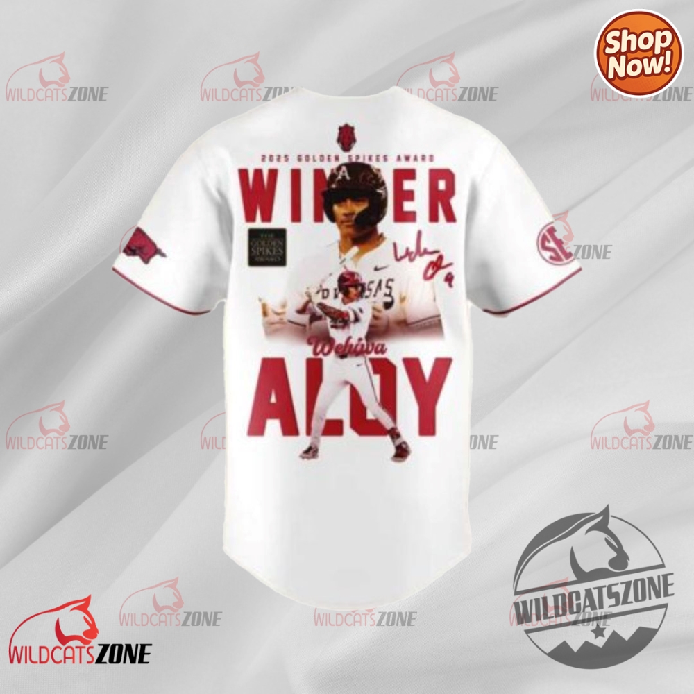 Golden Spikes Shirt Wehiwa Kapahulehua Aloy 2025 Award Baseball Shirt Jerseys 6 Golden Spikes Shirt Wehiwa Kapahulehua Aloy 2025 Award Baseball shirt Jerseys