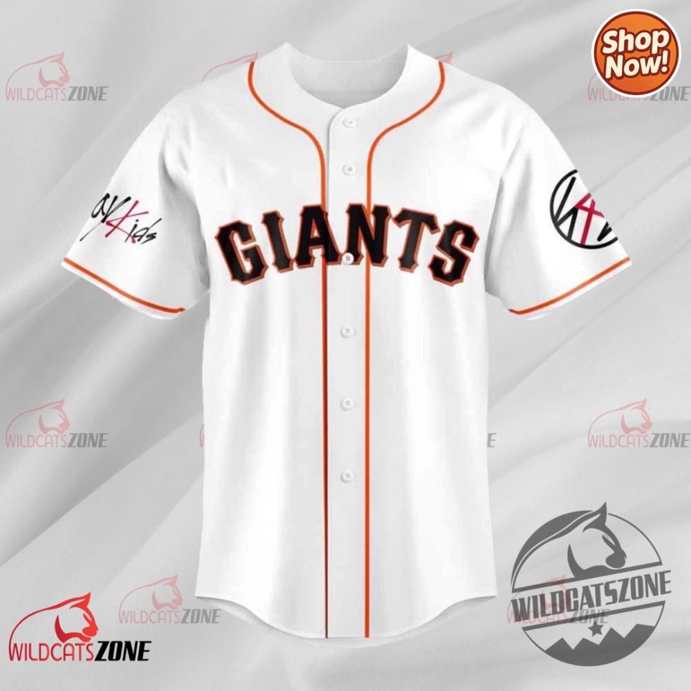 Unique Baseball & Tribute Shirts of 2025: From Celebrity Collabs to Cultural Heritage Styles 9 San Francisco Giants X Stray Kids Collaboration Shirts Baseball Shirt Jersey