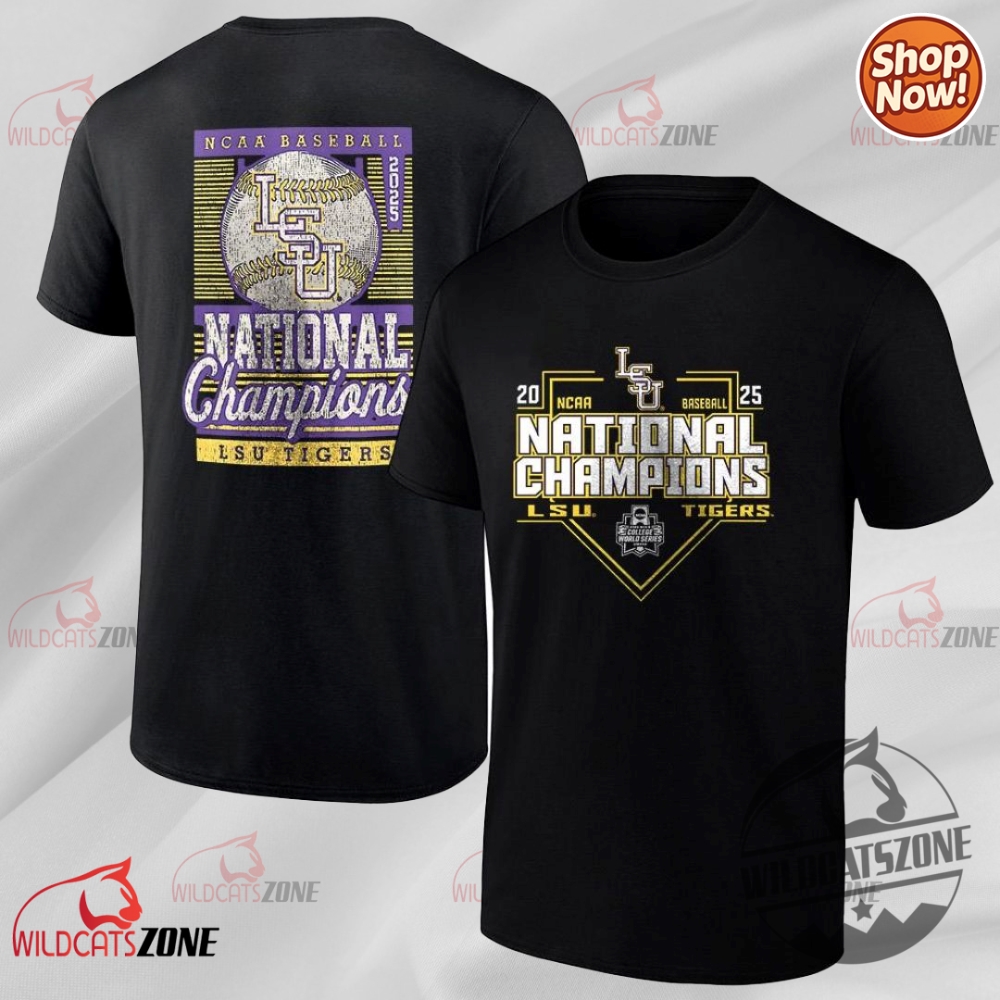 11 Must-Have Graphic Tees & Hoodies for Sports Fans, Sneakerheads, and Vintage Lovers 2 College Baseball Lsu Tigers 2025 Ncaa Champions Baseball Field 2 Sided Shirt Hoodie Sweatshirt
