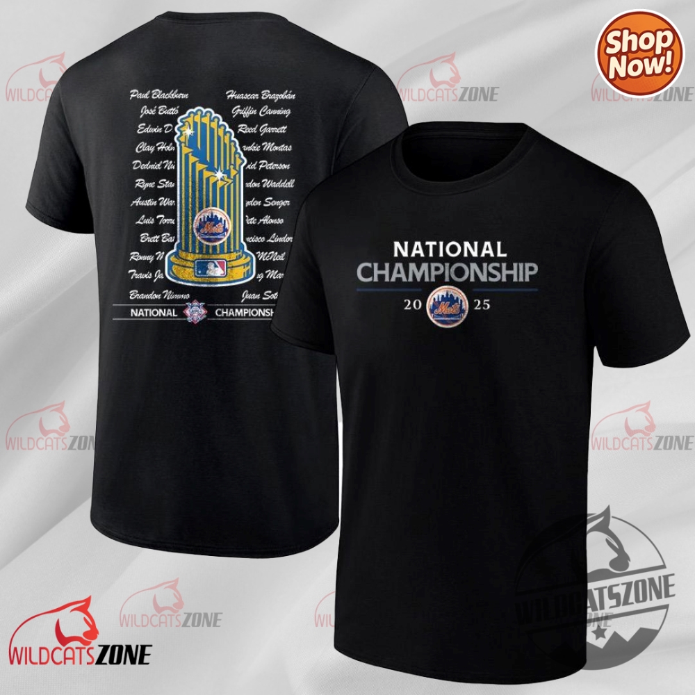 11 Must-Have Graphic Tees & Hoodies for Sports Fans, Sneakerheads, and Vintage Lovers 6 Mlb Champions New York Mets National Roster 2 Sided Shirt Hoodie Sweatshirt
