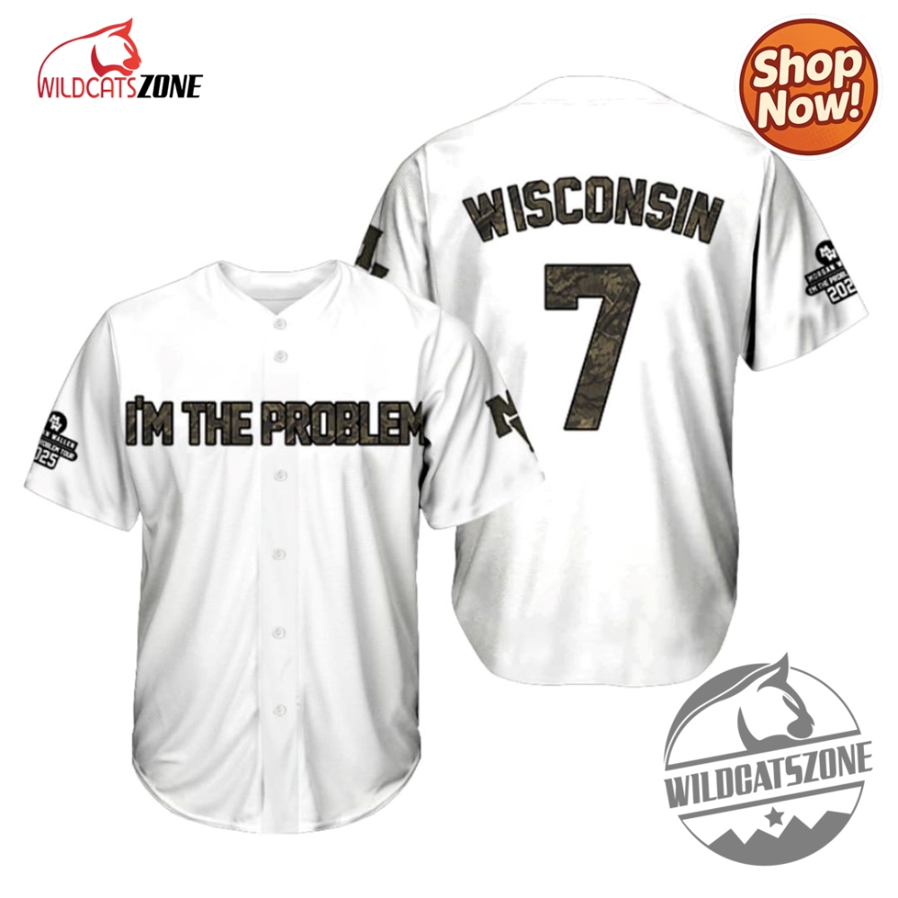Bold Styles, Bigger Statements: Unique Hoodies & Jerseys That Celebrate Identity, Humor, and Heritage 6 Morgan Wallen Im The Problem Wisconsin Badgers Jersey Baseball Shirt