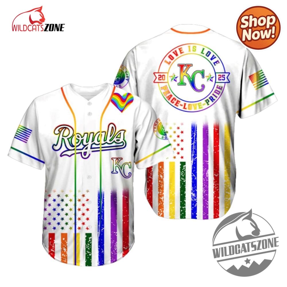 Bold Styles, Bigger Statements: Unique Hoodies & Jerseys That Celebrate Identity, Humor, and Heritage 9 Royals Pride Month Love Is Love 2025 Jersey Baseball Shirt