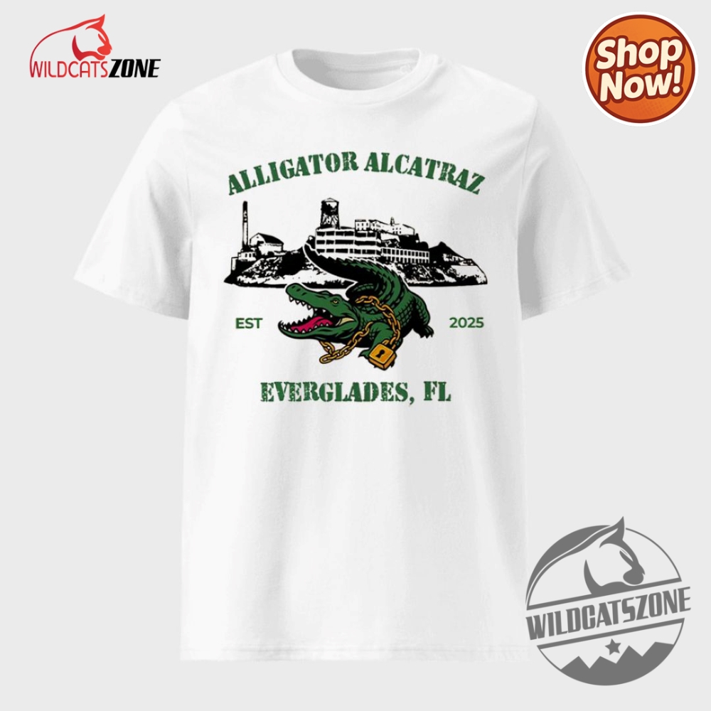 Bold Styles, Bigger Statements: Unique Hoodies & Jerseys That Celebrate Identity, Humor, and Heritage 13 Alligator Alcatraz Everglades Florida Est 2025 Shirt Hoodie Sweatshirt