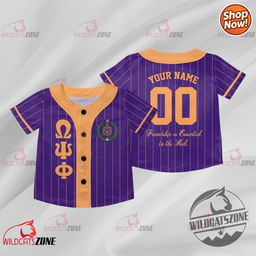 Omega Psi Phi Fraternity Baseball Jersey Baseball Shirt wildcatszone 1