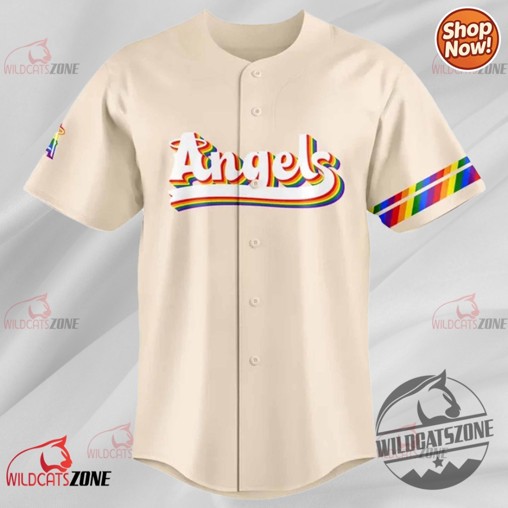 Los Angeles Angels Pride Night 2025 Jersey Baseball Shirt