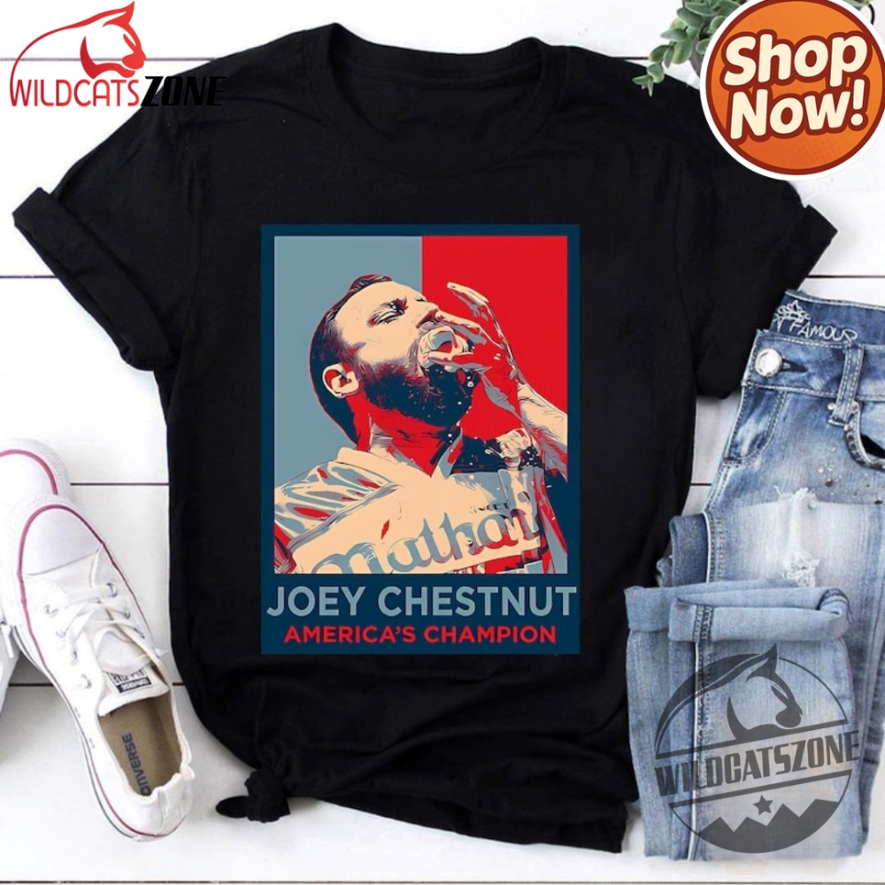 Slammin’ Summer Gear: Joey Chestnut, Savannah Bananas, Mark Briscoe & More Fan-Favorite Shirts and Hoodies 2 Joey Chestnut Shirt Men Women Hoodie Sweatshirt