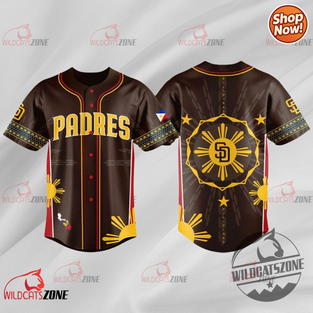 Padres Filipino Heritage Night Jersey 2025 Baseball Shirt Men Women 5 Padres Filipino Heritage Night Jersey 2025 baseball shirt men women