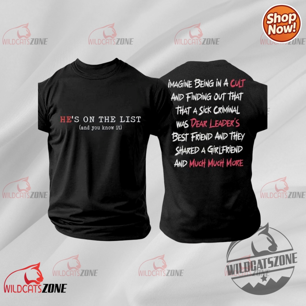 Bold Prints & Hot Takes: 2025 Drop of Statement Shirts, Heritage Jerseys & Satirical Streetwear 11 8647 Fdt Hes On The List Jeffrey Epstein Trump Yeah 2 Sided Shirt Hoodie Sweatshirt