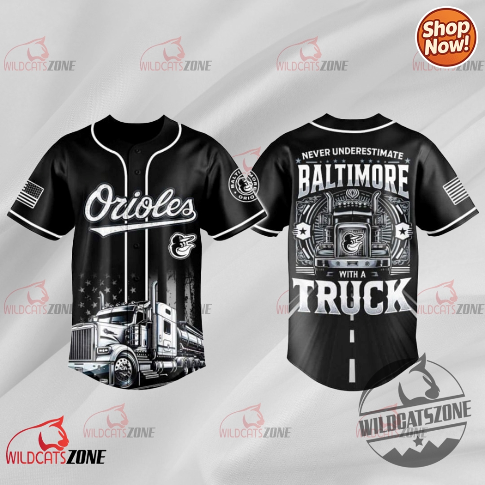 Bold Prints & Hot Takes: 2025 Drop of Statement Shirts, Heritage Jerseys & Satirical Streetwear 12 Baltimore Orioles National Truck Driver Appreciation Week Jersey 2025 Baseball Shirt